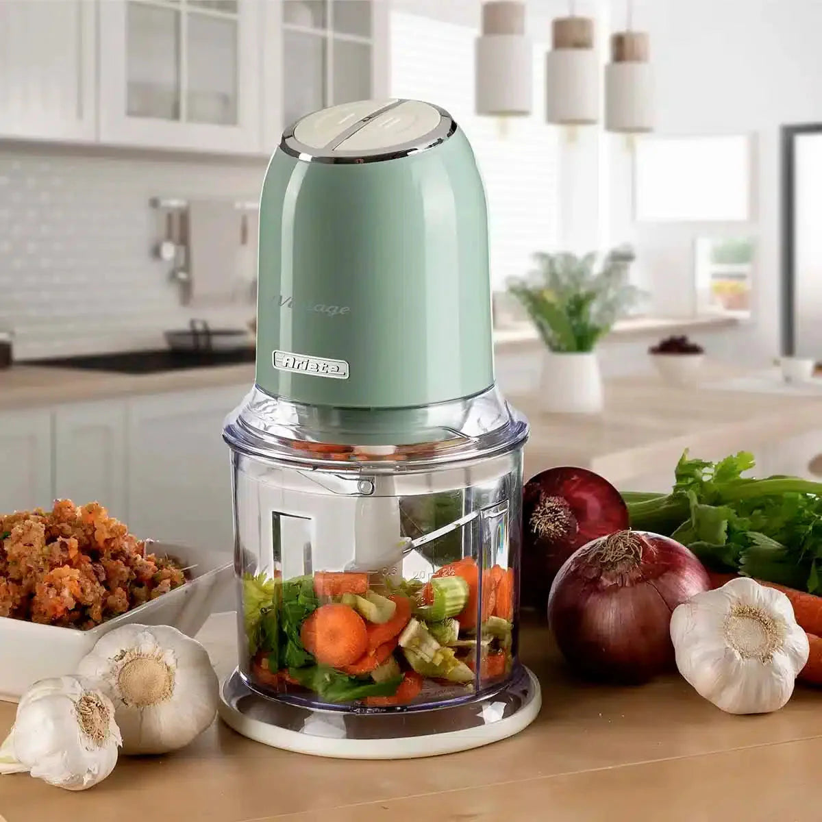 Ariete 438 Processador De Alimentos Vintage Verde 127V 250W